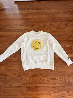 New York or Nowhere Tennis Ball Smiley Sweatshirt SM